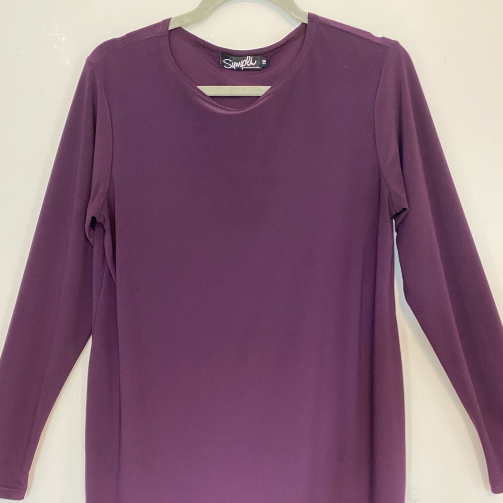 Sympli Canada Tunic Top L Merlot